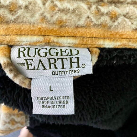 Rugged Earth Outfitters Flannel Fleece Lined Shirt Jacket Shacket Large NEW - Picture 8 of 14
